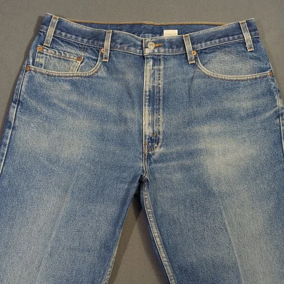 Levi's Vintage Jeans Men's 38x32 Fits 36x32 Blue 505 Regular Fit Straight Leg - Picture 5 of 12